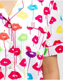 Sant And Abel - Women's Drawbertson Drippy Lips Short PJ Set