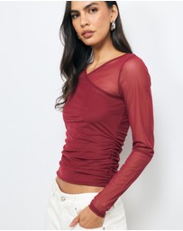 AERE - Aura Crossover Mesh Top