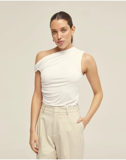 Oxford - Becca Half Lined Jersey Top