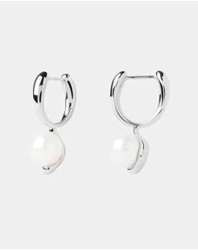 PDPAOLA - La Perla Mini Silver Hoops