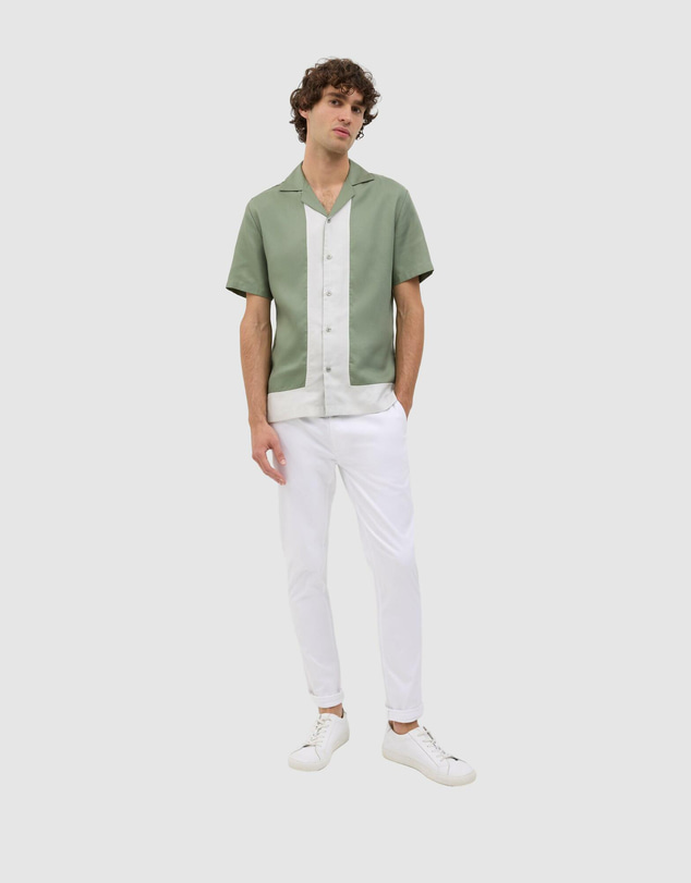 Politix - Ethan Border Panel Short Sleeve Shirt