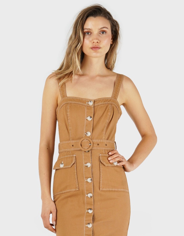 Amelius - Alliance Drill Midi Dress