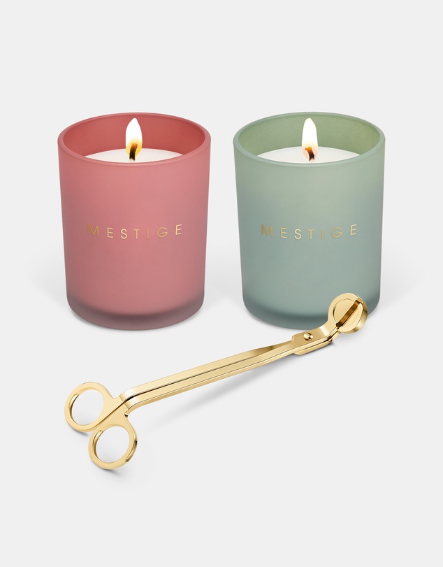 Mestige - 2 Candle & Trimmer Gift Set- Pink Champagne and Island Dream