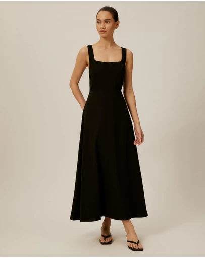 Tussah - Square Neck Midi Dress