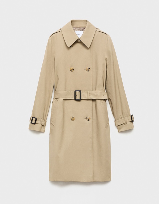 M.N.G - Classic Trench Coat With Belt