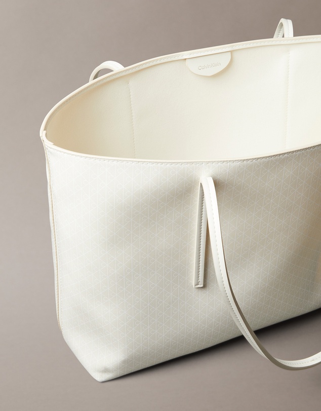 Calvin Klein - Allover Monogram Logo Tote Bag with Pouch