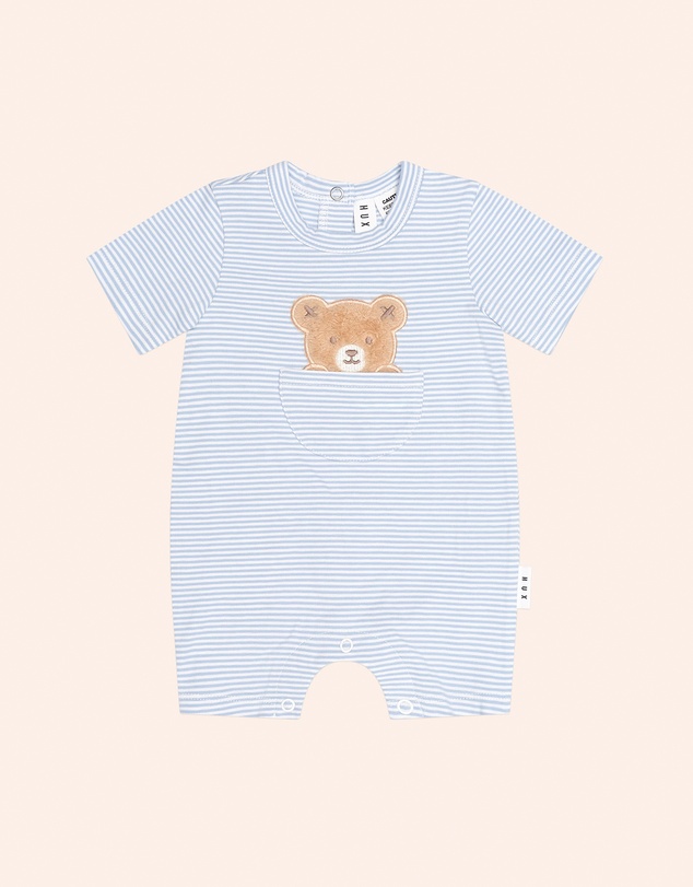Huxbaby - Peekaboo Hux Stripe Bodysuit - Babies