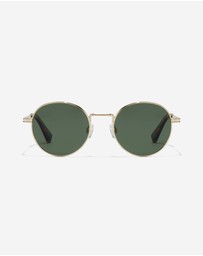 Hawkers Co - HAWKERS - Polarized Gold Green MOMA Sunglasses for Men and Women UV400