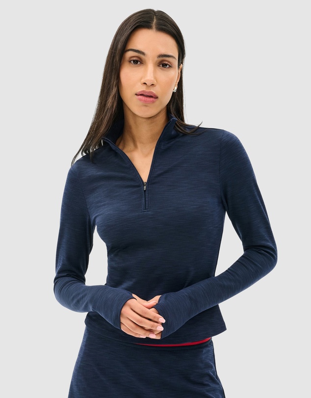 Splits59 - Stevie Active Rib Half Zip Waist Length
