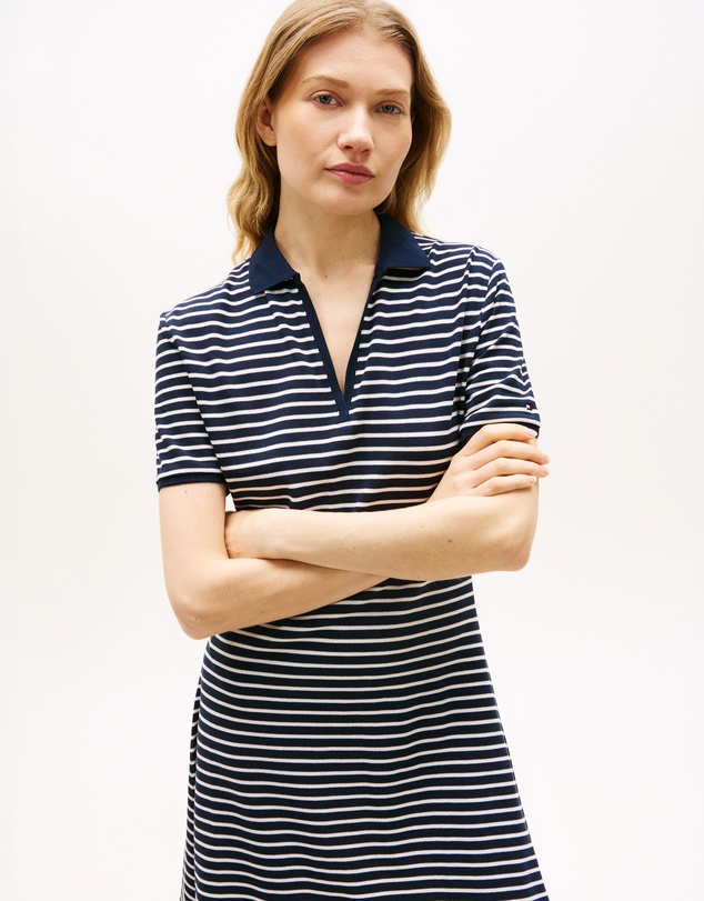 Tommy Hilfiger - Pique Mini Lyocell Polo Dress