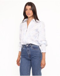 Petal & Pup - Parsons Blouse - Blue Floral