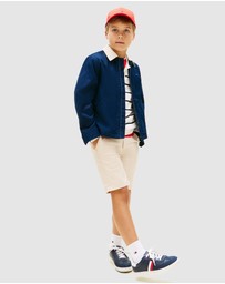 Tommy Hilfiger - Boys Essential Contrast Collar Zip-Thru Jacket - Teens