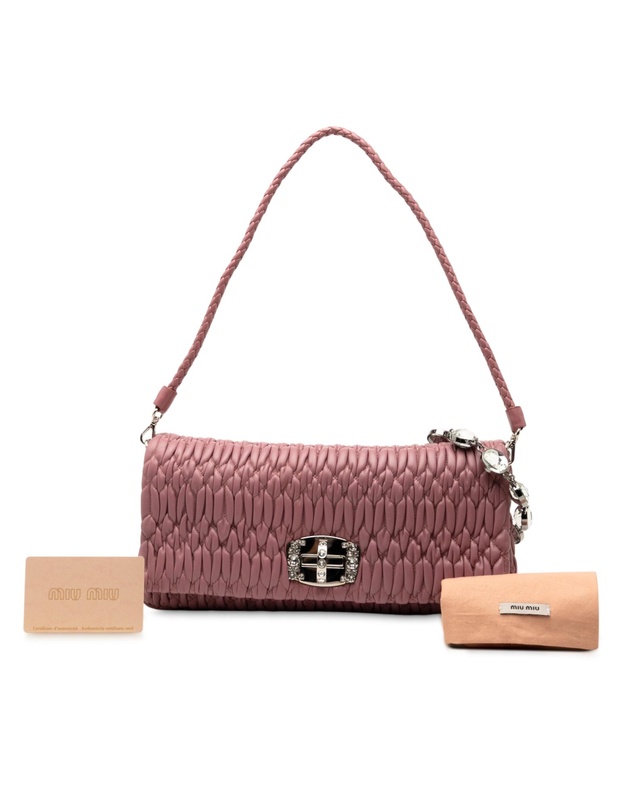 Pre-Loved by Azura Reborn - Pre-Loved Matelasse Nappa Crystal Chain Satchel