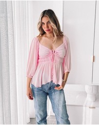Esther & Co - Caroll Top - Pink