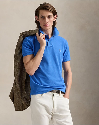 Polo Ralph Lauren - Custom Slim Fit Mesh Polo Shirt