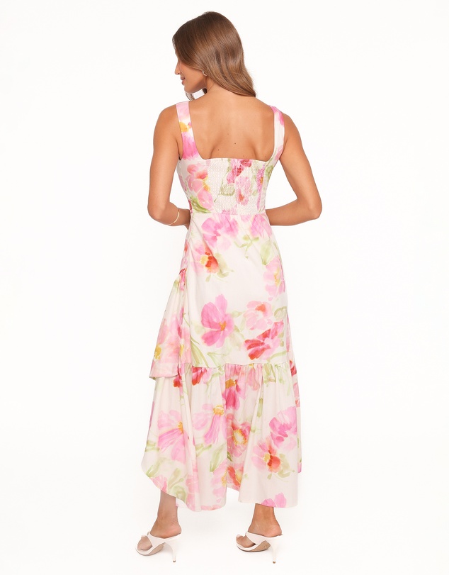 Petal & Pup - Zula Maxi Dress - Pink Garden Floral