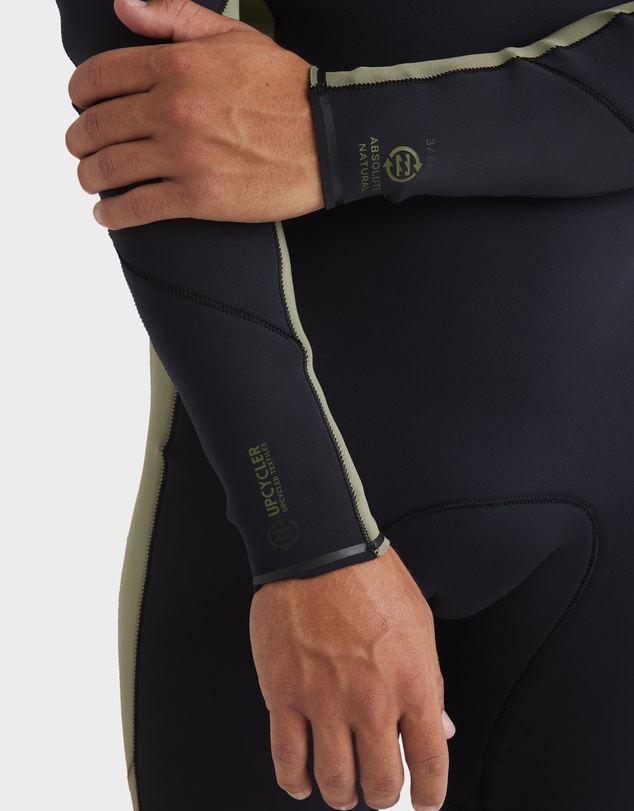 Billabong - Mens 3/2mm Absolute Natural Chest Zip Wetsuit