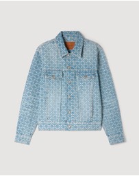 Sandro - Cross Sanded Trucker Denim Jacket