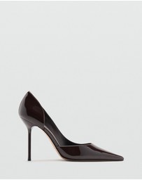 M.N.G - Asymmetrical Patent Leather Court Shoes