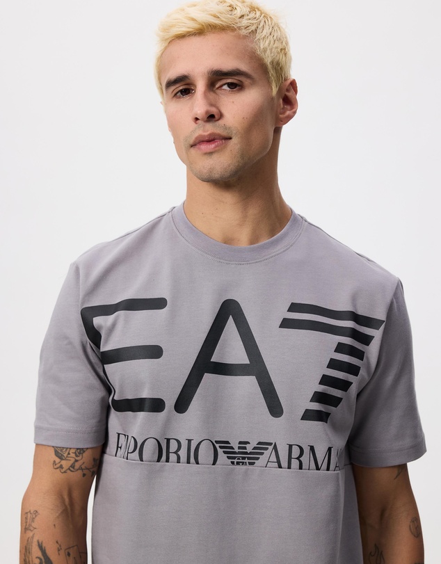 Emporio Armani EA7 - SS Train Logo Series M Oversize Logo Tee
