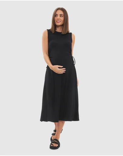 Ripe Maternity - Carol Rib A-line Dress
