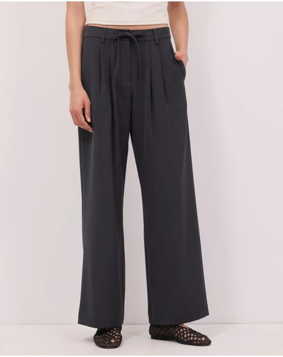 Calli - Arden Mid Rise Tie Waist Pants