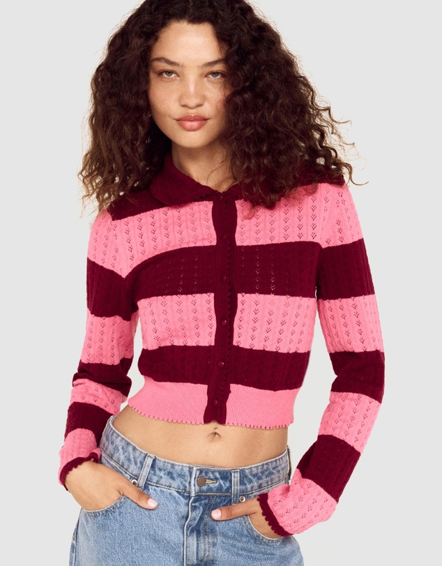 MINKPINK - Selena Pointelle Cardigan