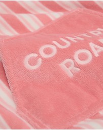Country Road - Cotton Stripe Logo Poncho