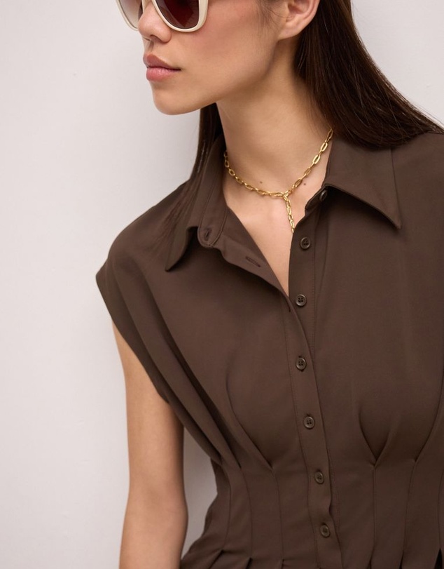 NEXT - Corset Detail Short Sleeve Jumpsuit