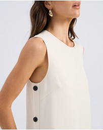 Vero Moda - Fame Buttoned Mini Dress