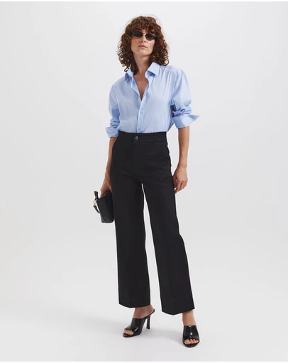 SABA - Ava Cropped Wide Leg Jean