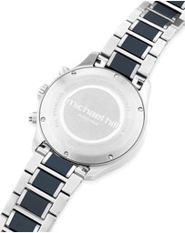 Michael Hill - Solar Powered Men's Watch with Blue Tone in Stainless Steel