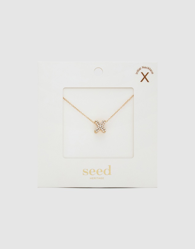 Seed Heritage - Initial Jewel Bubble Necklace