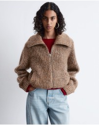 & Other Stories - Knitted Zip-Up Cardigan