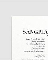 Olive et Oriel - Sangria Art Print