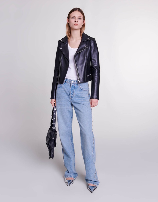 Maje - Basaltm Leather Jacket