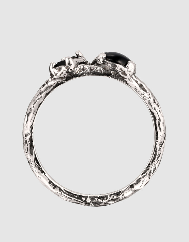 Haze & Glory - ICONIC EXCLUSIVE - Cracked Tiger's Eye Ring in Oxidised 925 Silver