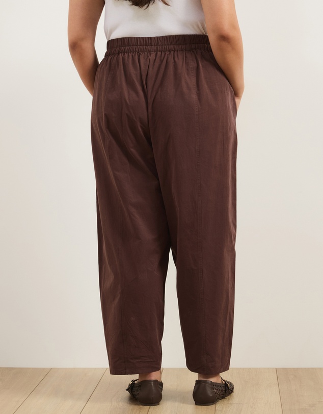 Atmos&Here Curvy - Sienna Cotton Barrel Leg Pants
