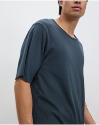 Surrounded By Ghosts - The Devilline Curved Hem Rib Knit T-Shirt