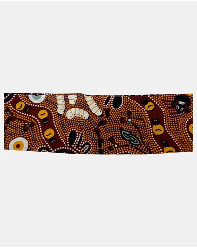 Jacaru - Jacaru 1674 Cotton Scarf Bush Tucker (Aboriginal design)