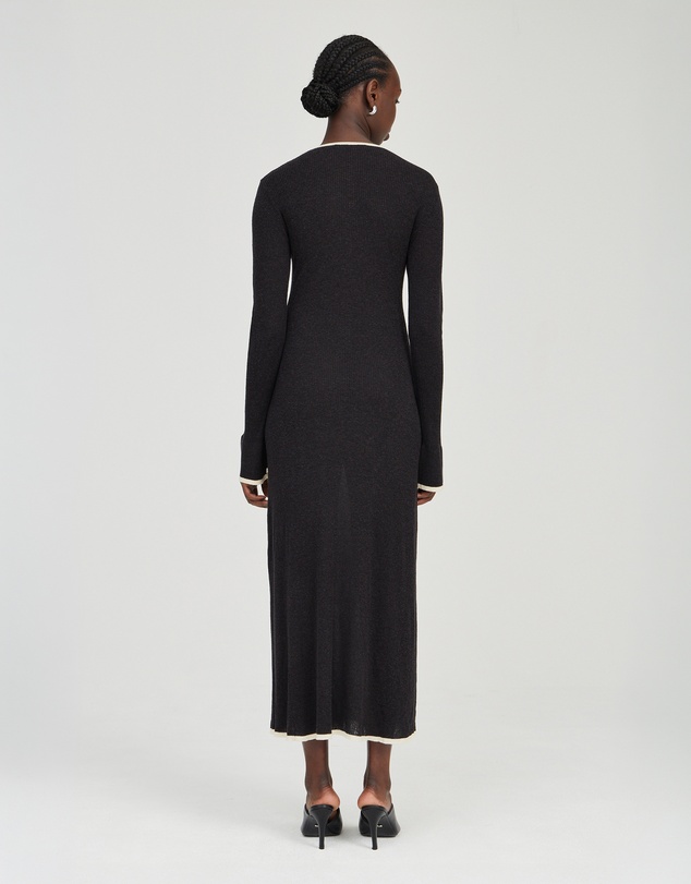 Third Form - Bound Knit Ls Dress