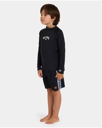 Billabong - Boys 0 to 7 All Day Arch Long Sleeve Rash Vest