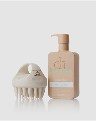 Silk Oil of Morocco - Silk Oil of Morocco - Emilee Hembrow Detox Shampoo & Scalp Massage Brush - Value Pack