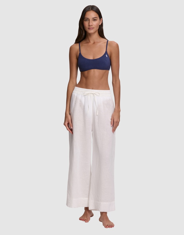 Polo Ralph Lauren - Smocked Cotton & Linen Beach Pant Cover Up