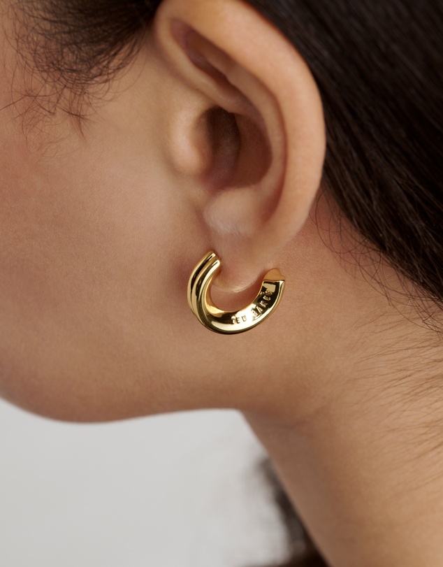 Ted Baker - HILYA: Hidden Heart Small Hoop Earrings