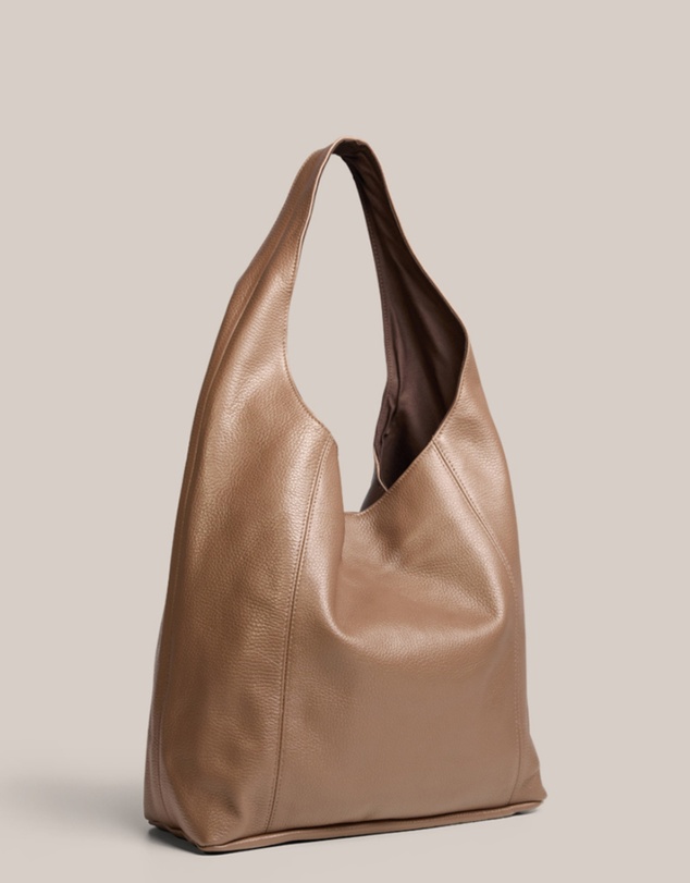 VESTIRSI - Scarlett 2.0 Milk Chocolate Leather Hobo