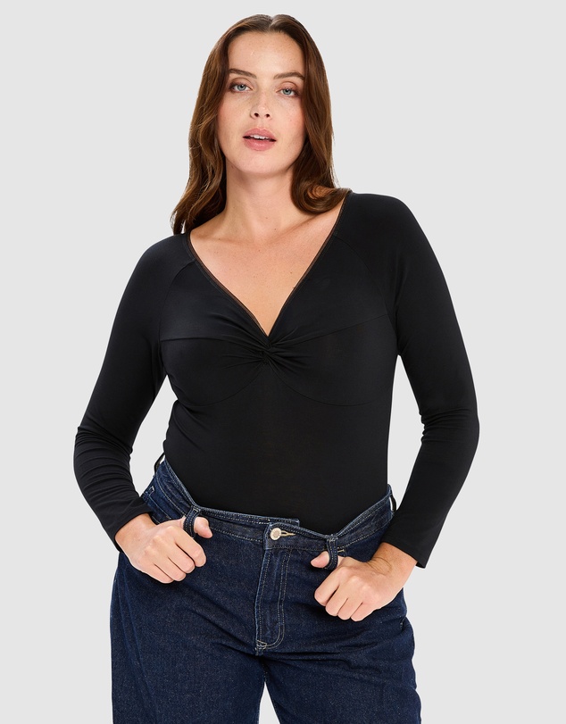 Sans Complexe - Chill Thermal V-Neck Long Sleeve Bodysuit