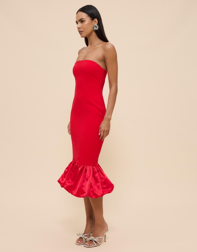 CHANCERY - Cleo Peplum Midi Dress