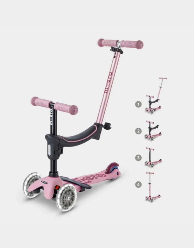 Micro Scooters - Micro Mini2Grow Deluxe All-In-One Scooter LED