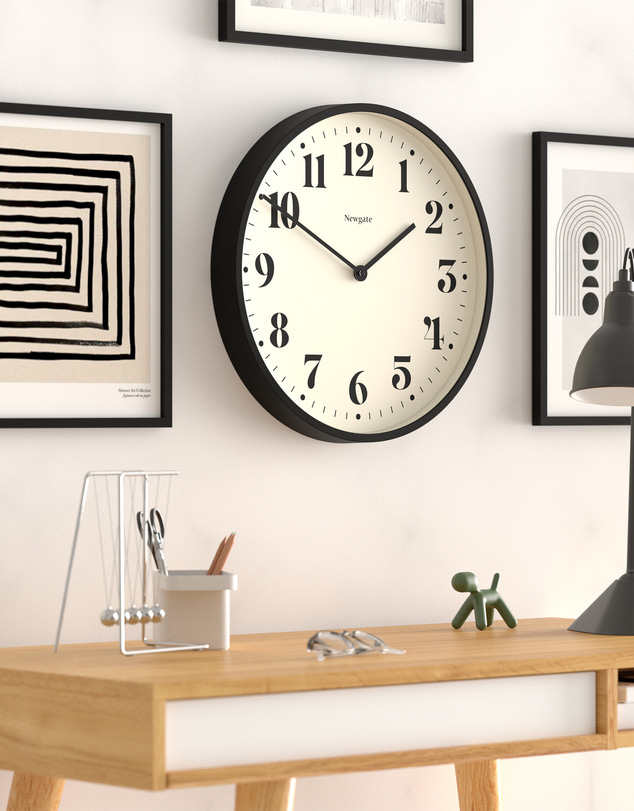 Newgate - Newgate Number Two Wall Clock Matte Black